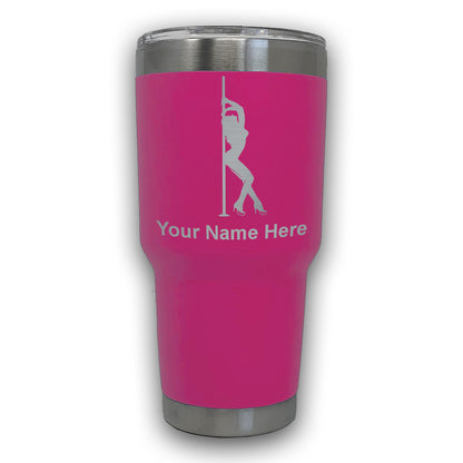 LaserGram 30oz Tumbler Mug, Pole Dancer, Personalized Engraving Included