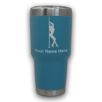 LaserGram 30oz Tumbler Mug, Pole Dancer, Personalized Engraving Included