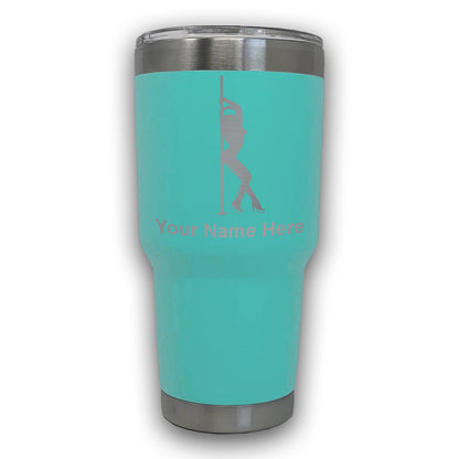 LaserGram 30oz Tumbler Mug, Pole Dancer, Personalized Engraving Included