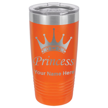 20oz Vacuum Insulated Tumbler Mug, Princess Crown, Personalized Engraving Included