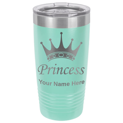 20oz Vacuum Insulated Tumbler Mug, Princess Crown, Personalized Engraving Included
