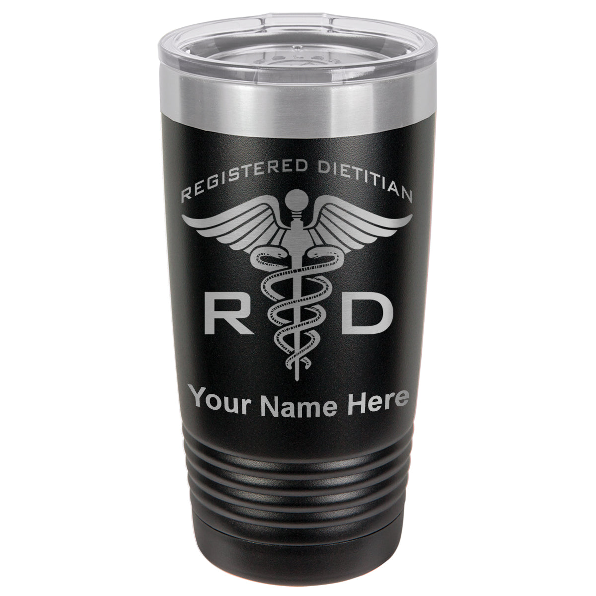 20oz Vacuum Insulated Tumbler Mug, RD Registered Dietitian, Personalized Engraving Included