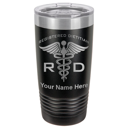 20oz Vacuum Insulated Tumbler Mug, RD Registered Dietitian, Personalized Engraving Included