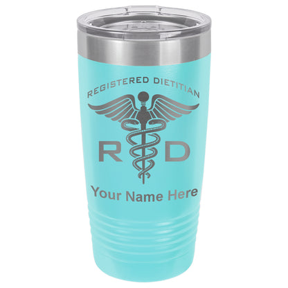 20oz Vacuum Insulated Tumbler Mug, RD Registered Dietitian, Personalized Engraving Included