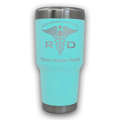 LaserGram 30oz Tumbler Mug, RD Registered Dietitian, Personalized Engraving Included
