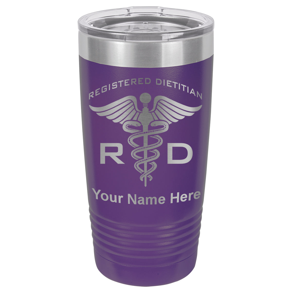 20oz Vacuum Insulated Tumbler Mug, RD Registered Dietitian, Personalized Engraving Included