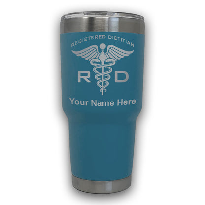 LaserGram 30oz Tumbler Mug, RD Registered Dietitian, Personalized Engraving Included