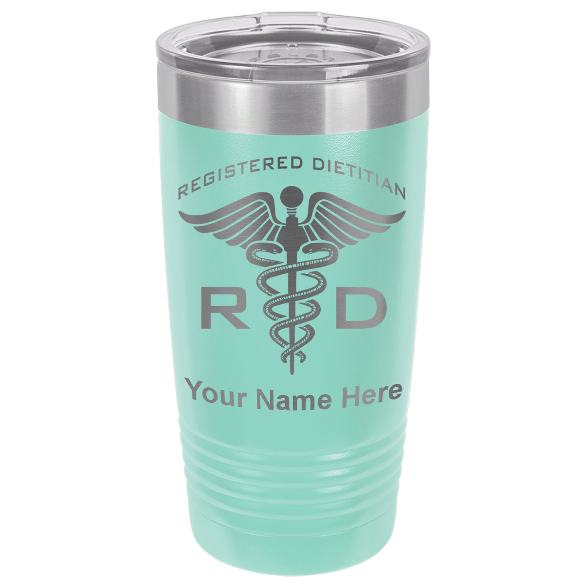 20oz Vacuum Insulated Tumbler Mug, RD Registered Dietitian, Personalized Engraving Included