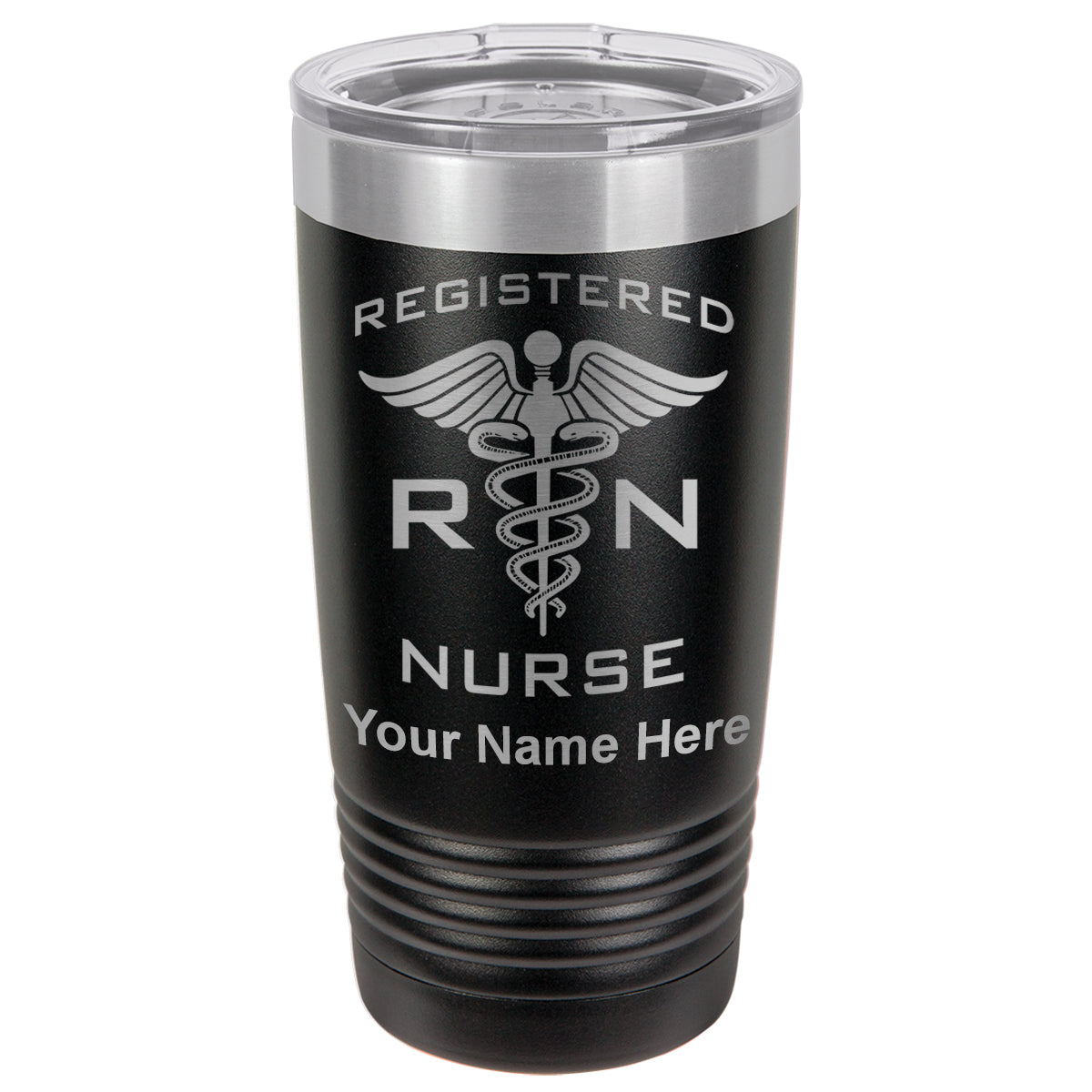 20oz Vacuum Insulated Tumbler Mug, RN Registered Nurse, Personalized Engraving Included