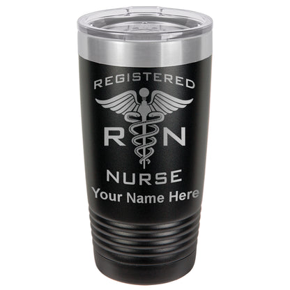 20oz Vacuum Insulated Tumbler Mug, RN Registered Nurse, Personalized Engraving Included