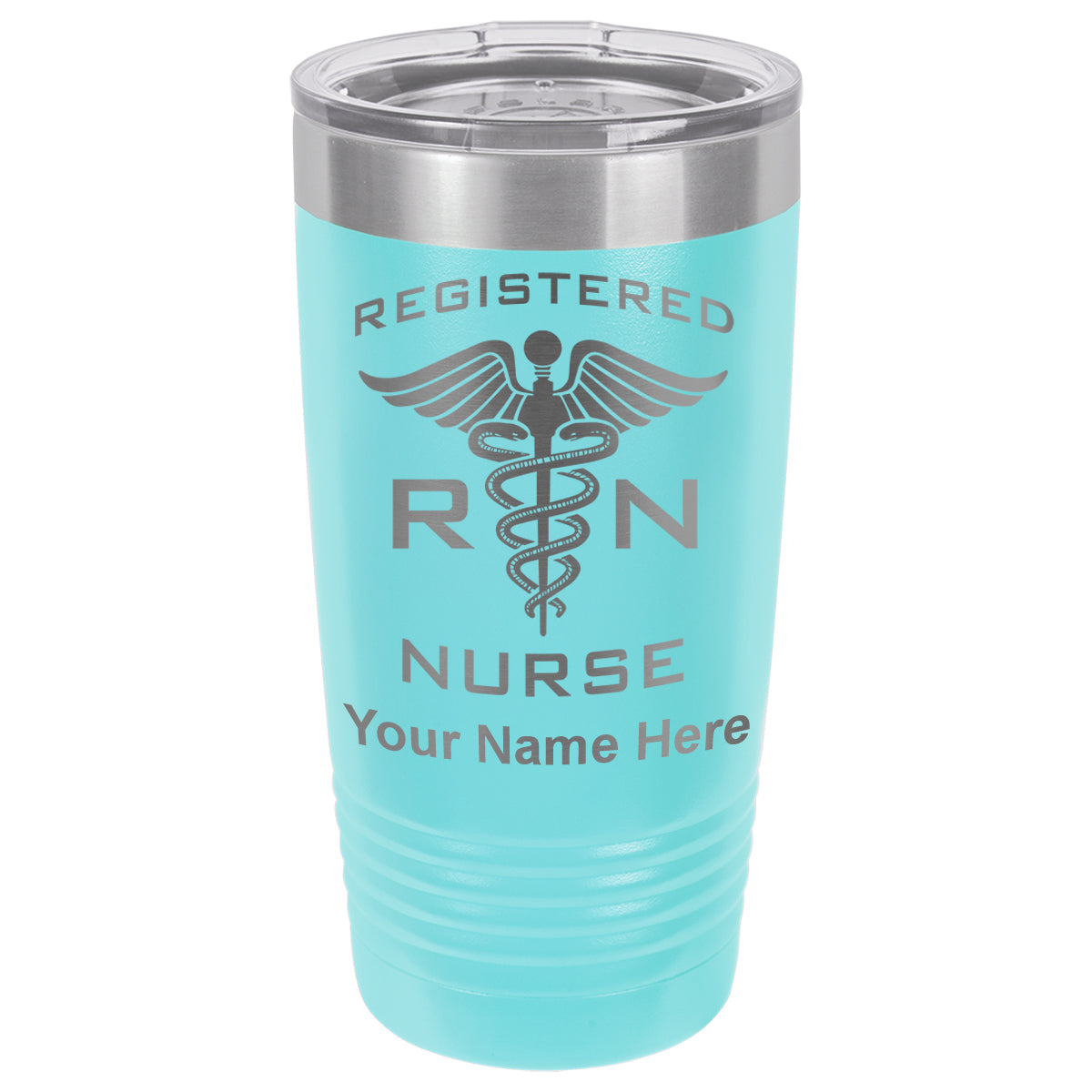20oz Vacuum Insulated Tumbler Mug, RN Registered Nurse, Personalized Engraving Included