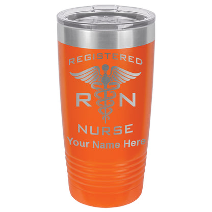 20oz Vacuum Insulated Tumbler Mug, RN Registered Nurse, Personalized Engraving Included