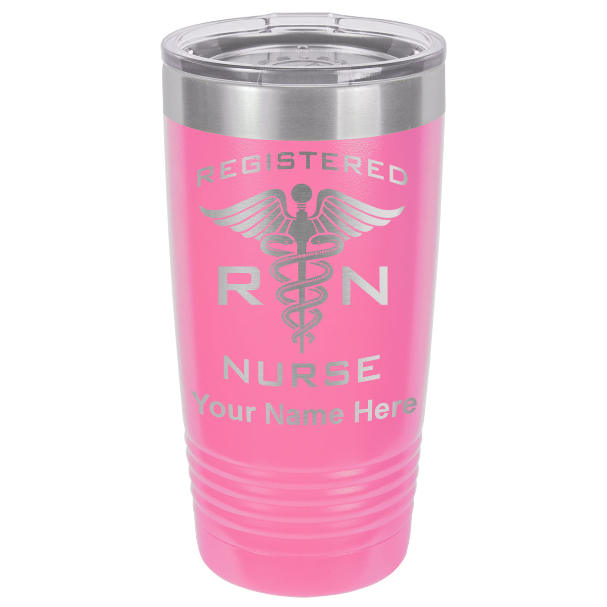 20oz Vacuum Insulated Tumbler Mug, RN Registered Nurse, Personalized Engraving Included