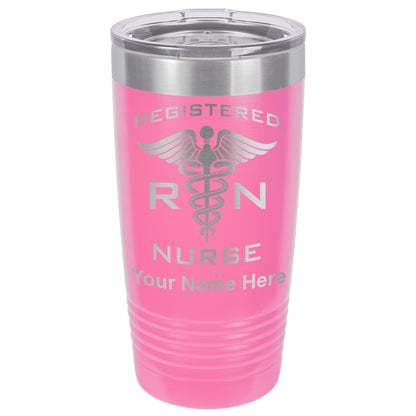 20oz Vacuum Insulated Tumbler Mug, RN Registered Nurse, Personalized Engraving Included