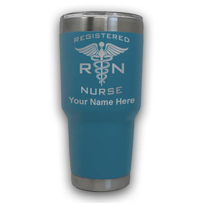 LaserGram 30oz Tumbler Mug, RN Registered Nurse, Personalized Engraving Included