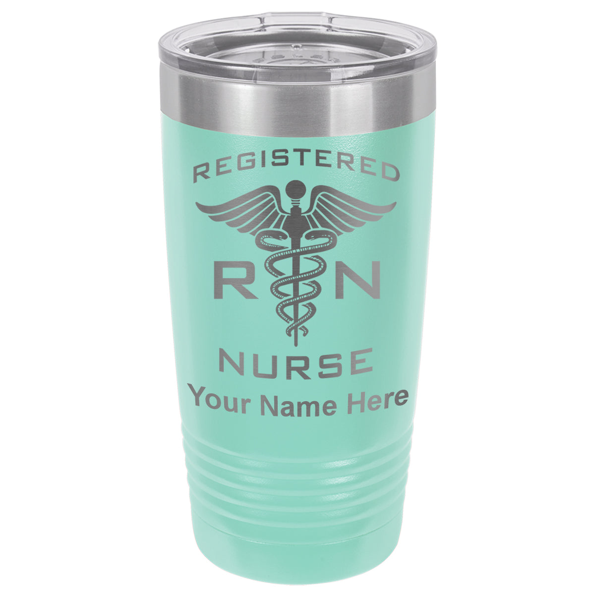 20oz Vacuum Insulated Tumbler Mug, RN Registered Nurse, Personalized Engraving Included