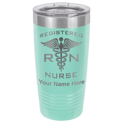 20oz Vacuum Insulated Tumbler Mug, RN Registered Nurse, Personalized Engraving Included