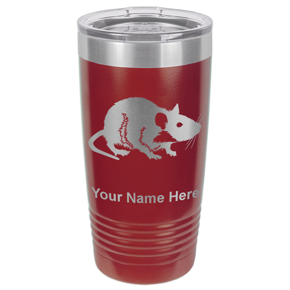 20oz Vacuum Insulated Tumbler Mug, Rat, Personalized Engraving Included