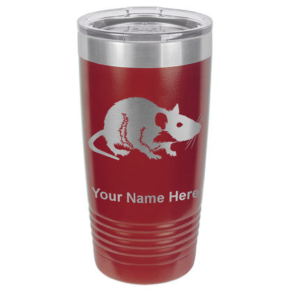 20oz Vacuum Insulated Tumbler Mug, Rat, Personalized Engraving Included