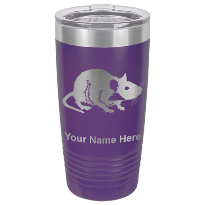 20oz Vacuum Insulated Tumbler Mug, Rat, Personalized Engraving Included