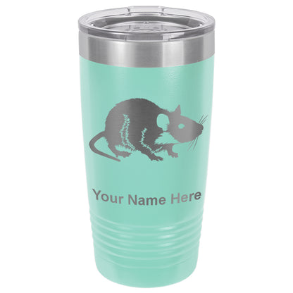 20oz Vacuum Insulated Tumbler Mug, Rat, Personalized Engraving Included