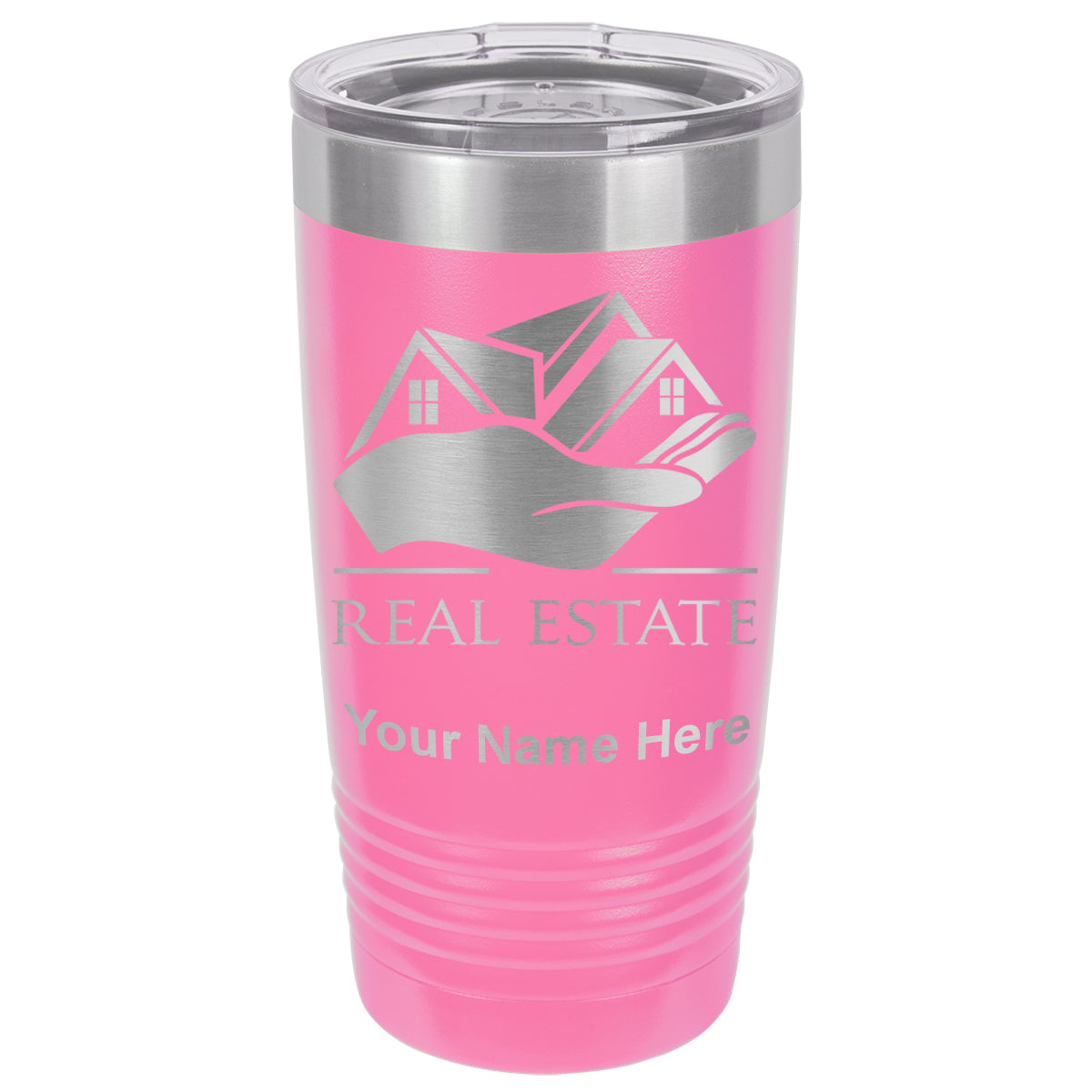 20oz Vacuum Insulated Tumbler Mug, Real Estate, Personalized Engraving Included
