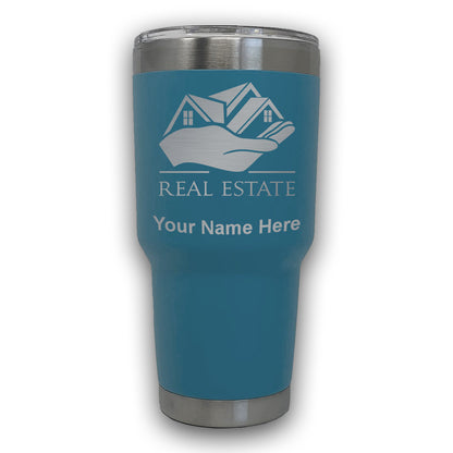 LaserGram 30oz Tumbler Mug, Real Estate, Personalized Engraving Included