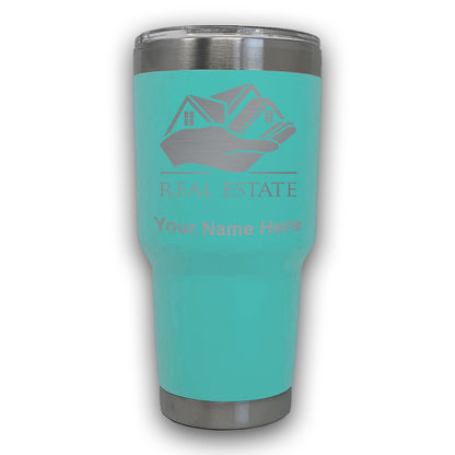LaserGram 30oz Tumbler Mug, Real Estate, Personalized Engraving Included