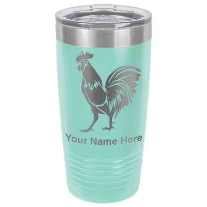 20oz Vacuum Insulated Tumbler Mug, Rooster, Personalized Engraving Included