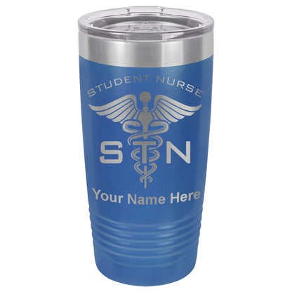 20oz Vacuum Insulated Tumbler Mug, STN Student Nurse, Personalized Engraving Included