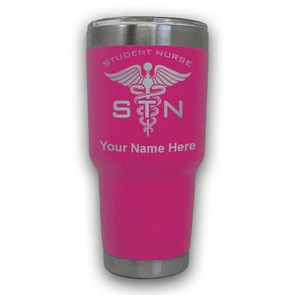 LaserGram 30oz Tumbler Mug, STN Student Nurse, Personalized Engraving Included