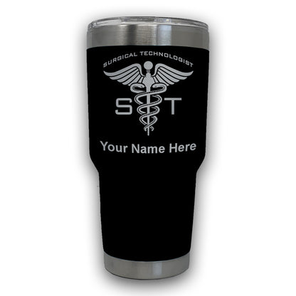 LaserGram 30oz Tumbler Mug, ST Surgical Technologist, Personalized Engraving Included