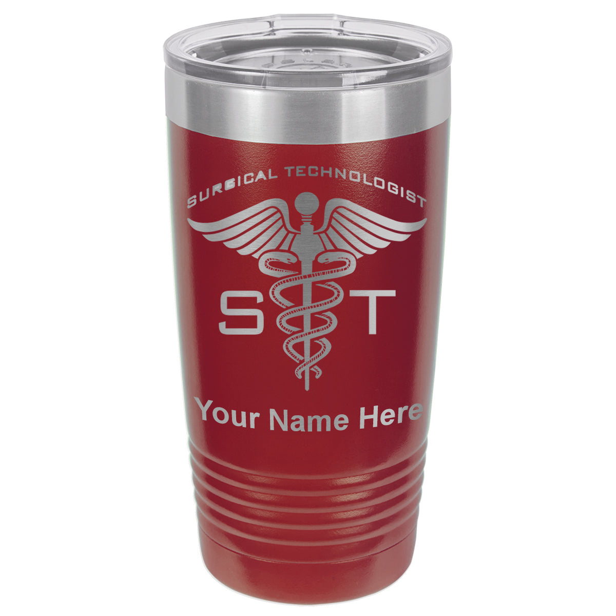 20oz Vacuum Insulated Tumbler Mug, ST Surgical Technologist, Personalized Engraving Included