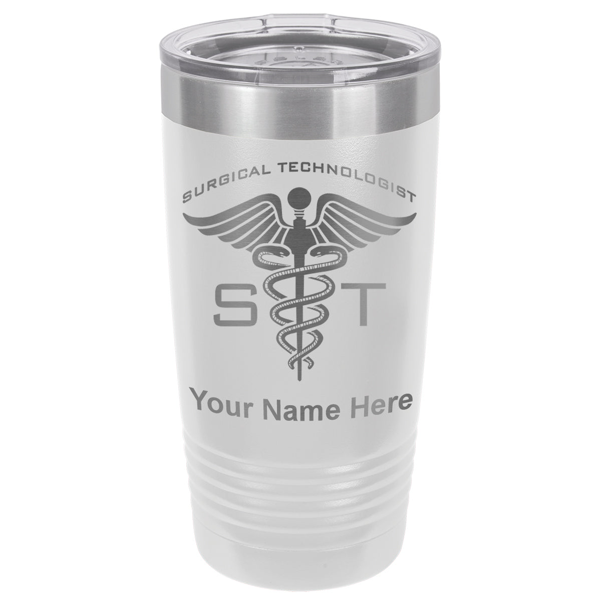 20oz Vacuum Insulated Tumbler Mug, ST Surgical Technologist, Personalized Engraving Included