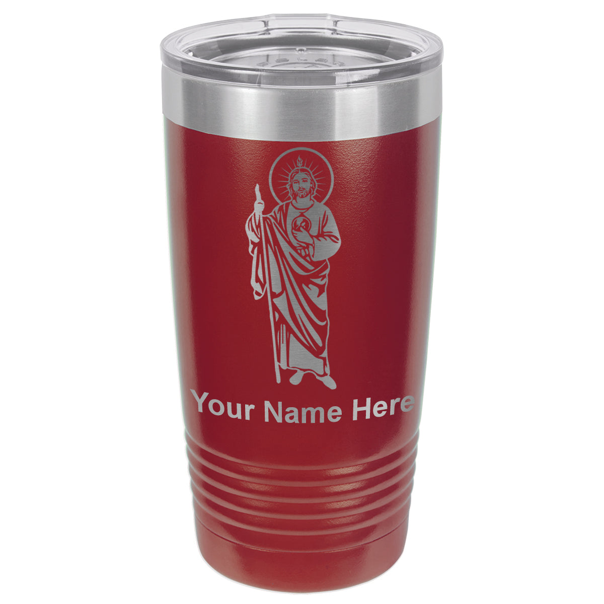 20oz Vacuum Insulated Tumbler Mug, Saint Jude, Personalized Engraving Included