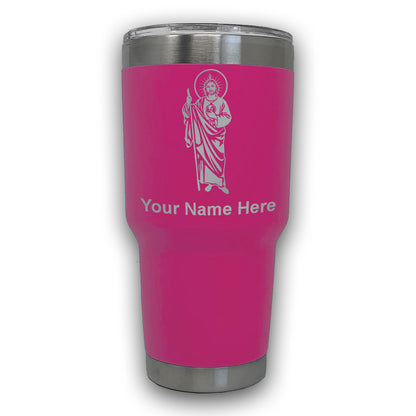 LaserGram 30oz Tumbler Mug, Saint Jude, Personalized Engraving Included