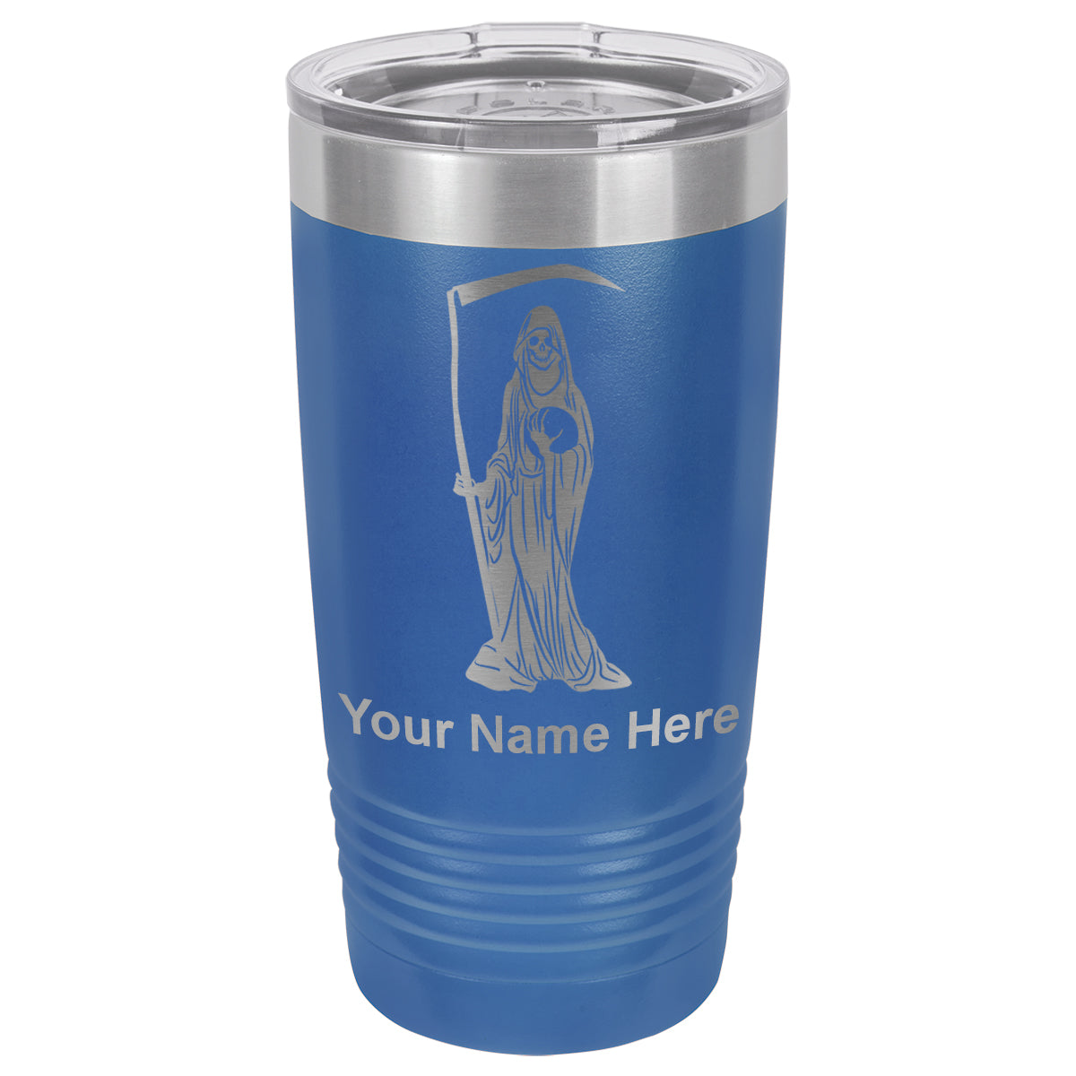 20oz Vacuum Insulated Tumbler Mug, Santa Muerte, Personalized Engraving Included