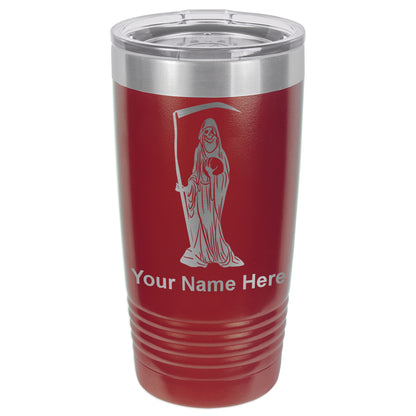 20oz Vacuum Insulated Tumbler Mug, Santa Muerte, Personalized Engraving Included