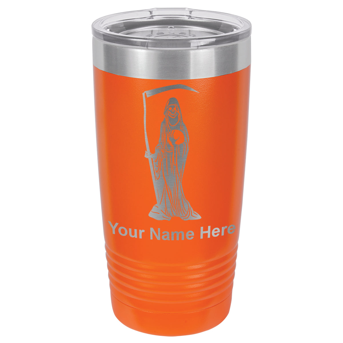 20oz Vacuum Insulated Tumbler Mug, Santa Muerte, Personalized Engraving Included