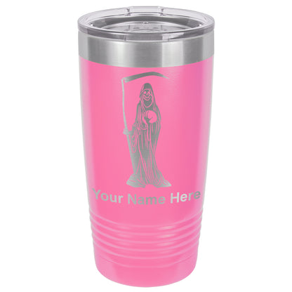 20oz Vacuum Insulated Tumbler Mug, Santa Muerte, Personalized Engraving Included