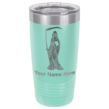 20oz Vacuum Insulated Tumbler Mug, Santa Muerte, Personalized Engraving Included
