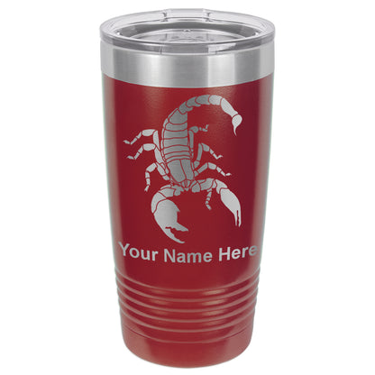 20oz Vacuum Insulated Tumbler Mug, Scorpion, Personalized Engraving Included