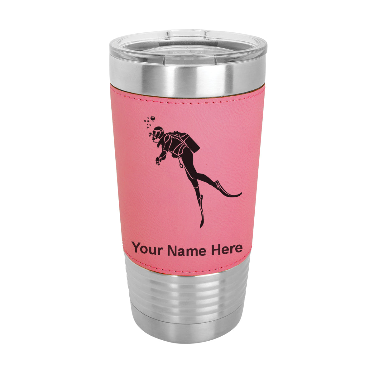 20oz Faux Leather Tumbler Mug, Scorpion, Personalized Engraving Included - LaserGram Custom Engraved Gifts