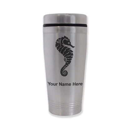 Commuter Travel Mug, Seahorse, Personalized Engraving Included