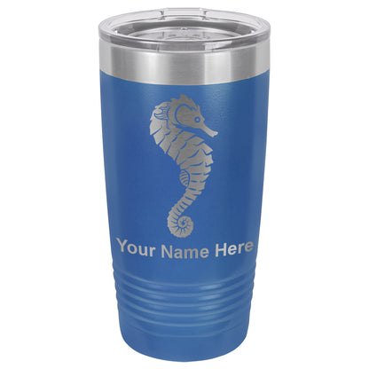 20oz Vacuum Insulated Tumbler Mug, Seahorse, Personalized Engraving Included