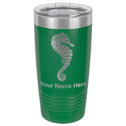 20oz Vacuum Insulated Tumbler Mug, Seahorse, Personalized Engraving Included