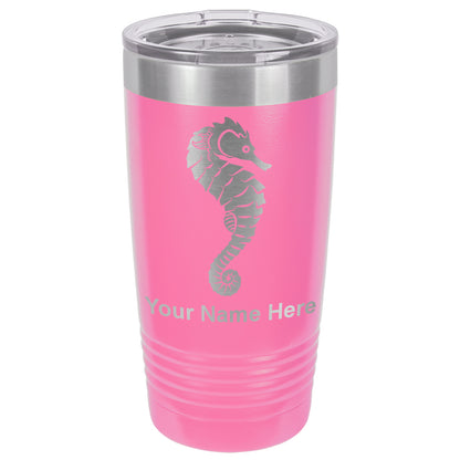 20oz Vacuum Insulated Tumbler Mug, Seahorse, Personalized Engraving Included