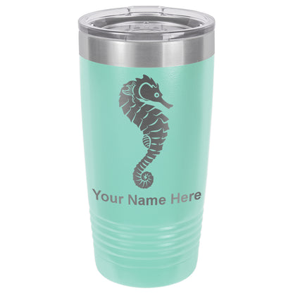 20oz Vacuum Insulated Tumbler Mug, Seahorse, Personalized Engraving Included