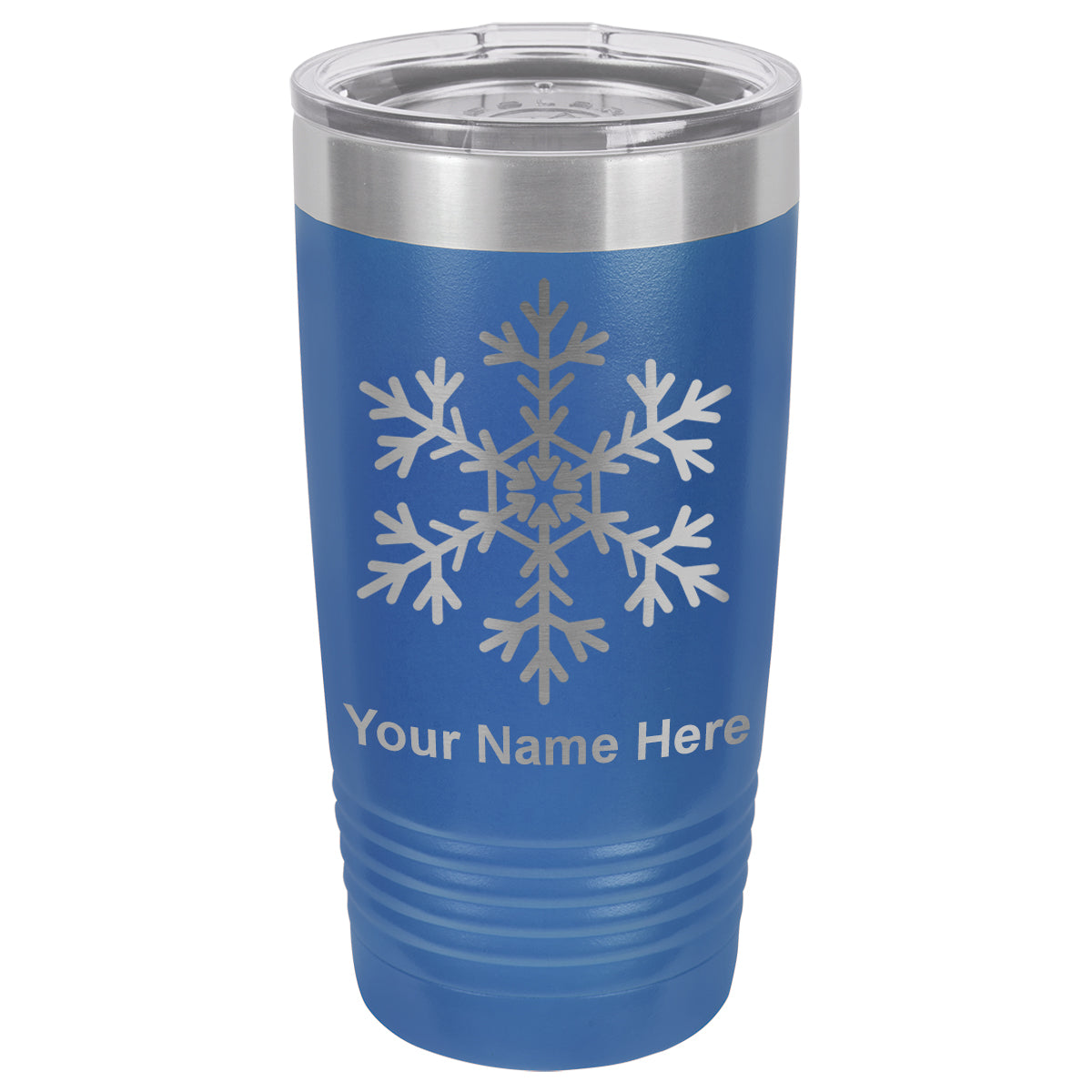 20oz Vacuum Insulated Tumbler Mug, Snowflake, Personalized Engraving Included