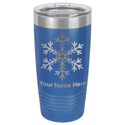 20oz Vacuum Insulated Tumbler Mug, Snowflake, Personalized Engraving Included